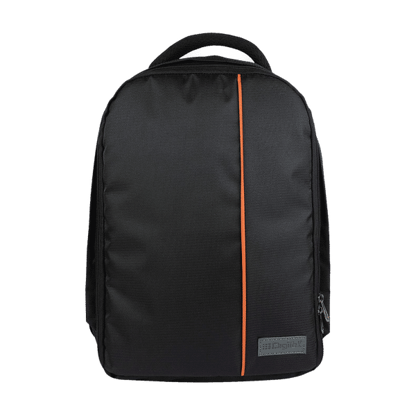 DigiTek DCB 001 Waterproof Backpack Camera Bag for DSLR/SLR (Tripod Holder, Black/Orange)_1