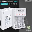 envie Cooper ECR-20 MC Camera Battery Charger Combo for AAA1100 (4-Ports, Short Circuit Protection)_4