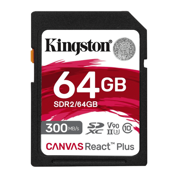Kingston Canvas React Plus SDXC 64GB Class 10 300MB/s Memory Card_1