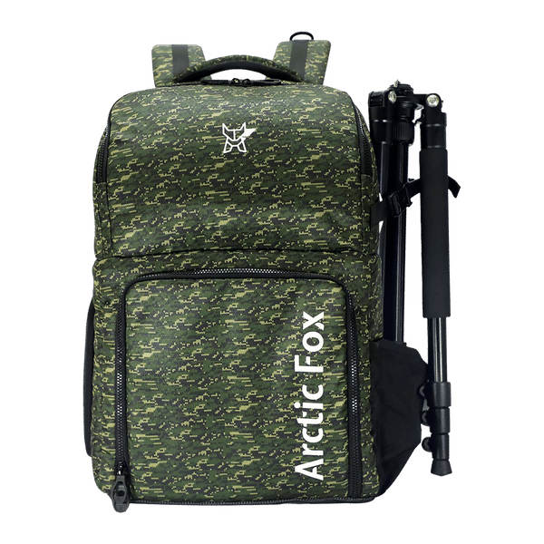 Arctic Fox Polaroid Water Repellent Backpack Camera Bag for DSLR (Tripod Holder, Olive)_1