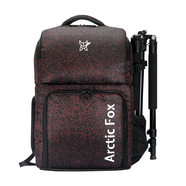 Arctic Fox Polaroid Water Repellent Backpack Camera Bag for DSLR (Tripod Holder, Fiery Red)_1