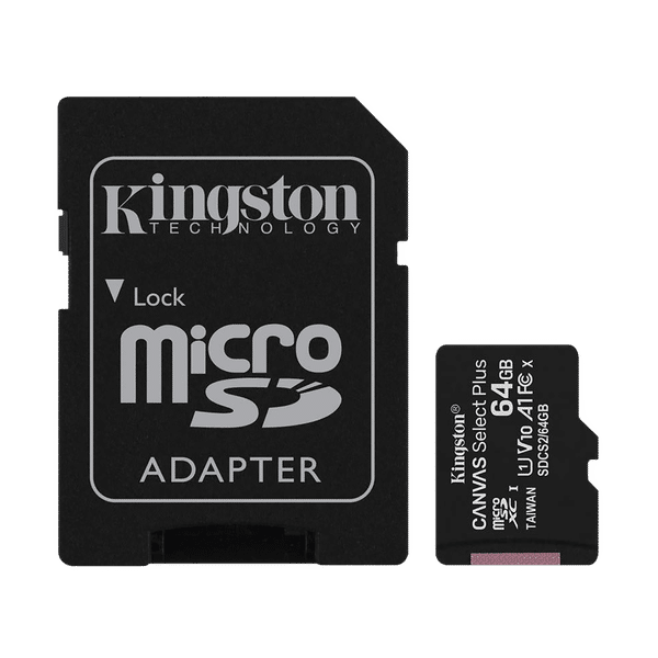 Kingston Canvas Select Plus MicroSDXC 64GB Class 10 100MB/s Memory Card_1