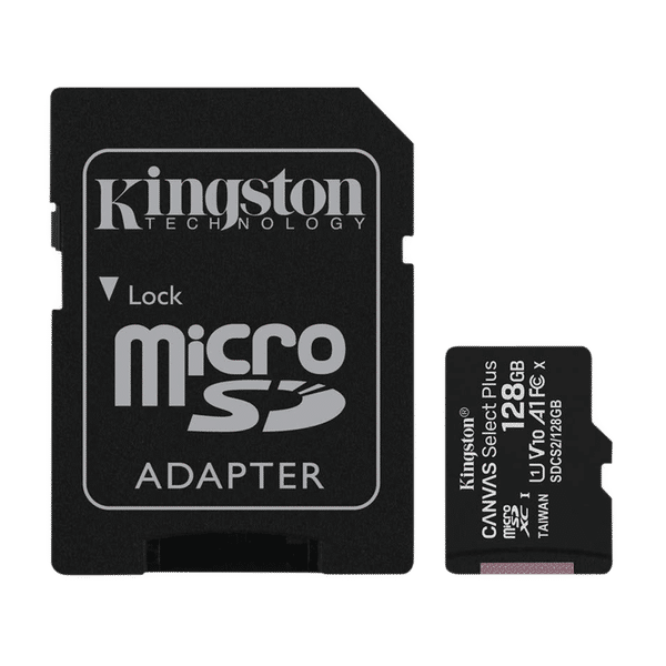 Kingston Canvas Select Plus MicroSDXC 128GB Class 10 100MB/s Memory Card_1
