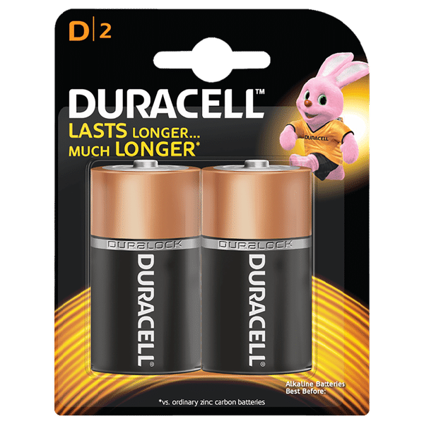 DURACELL D 2 1300 mAh Alkaline Battery (Pack of 2)_1