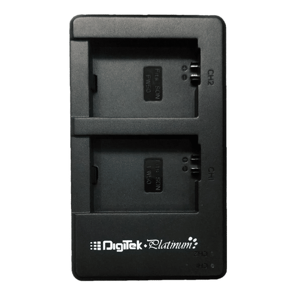 DigiTek Platinum DPUC 010 Fast Camera Battery Charger Combo for FW50 (2-Ports, Over Voltage Protection)_1