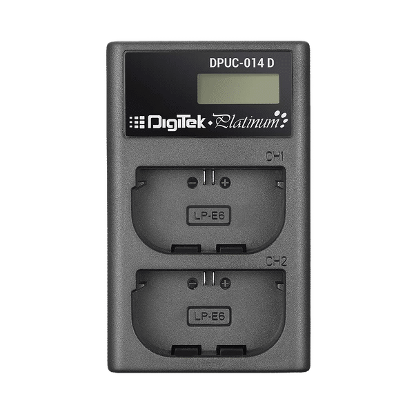 DigiTek Platinum DPUC 014D (LCD MU) Fast Camera Battery Charger for EN-EL14 (2-Ports, Over Voltage Protection)_1
