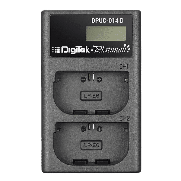 DigiTek Platinum DPUC 014D (LCD MU) Fast Camera Battery Charger for EN-EL15 (2-Ports, Over Voltage Protection)_1