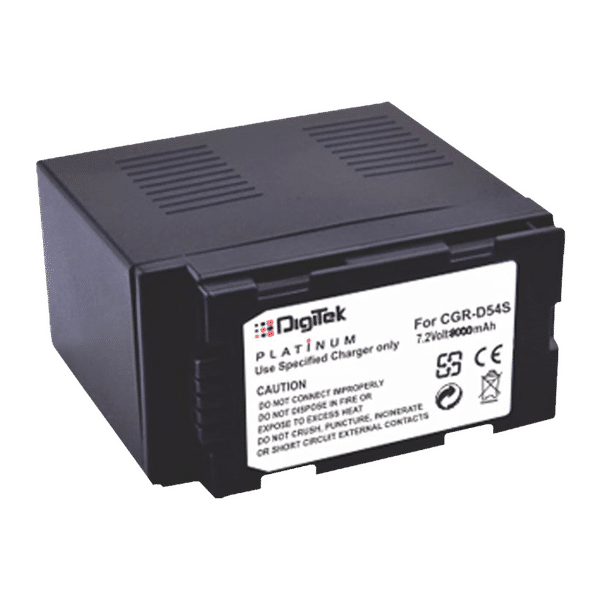DigiTek D-54S Platinum 9000 mAh Li-ion Rechargeable Battery for AG-DVC7, AG-DVC15, AG-DVC30, AG-DVX100A, MX300 and MX500_1