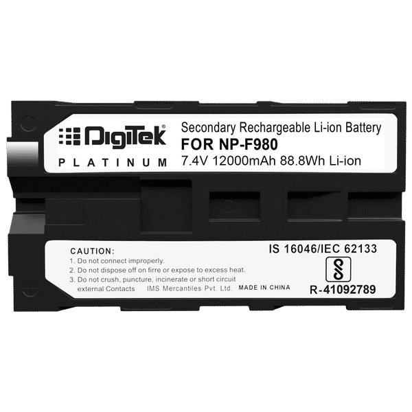 DigiTek NP-F980 Platinum 12000 mAh Li-ion Rechargeable Battery for DSR-PD150_1