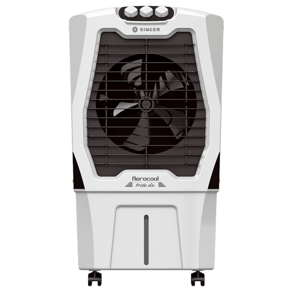 SINGER Aerocool Pride DX 70 Litres Desert Air Cooler (Dust Filter, Grey and Black)_1