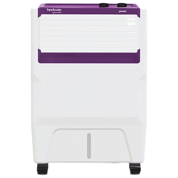 hindware Petrels 18 Litres Personal Air Cooler (Ice Chamber, 518668, White / Purple)_1