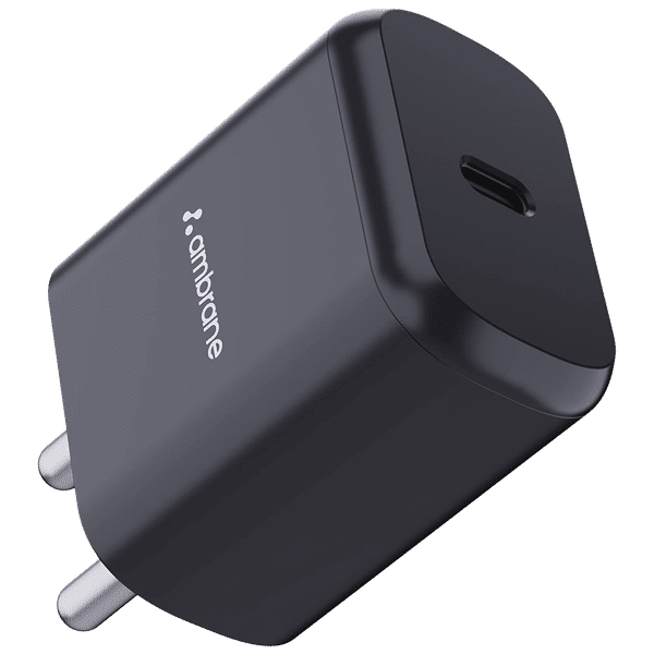 ambrane Raap M20 20W Type C Fast Charger (Adapter Only, Black)_1