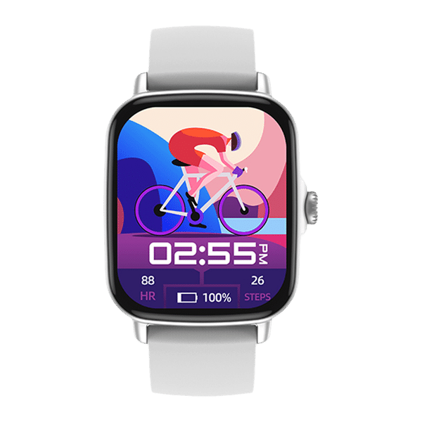 in base Urban LYF M Smartwatch with Activity Tracker (42.92mm IPS Display, IPX67 Water Resistant, Grey Strap)_1