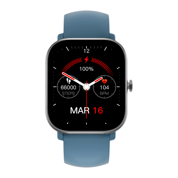 in base Urban Lite X Smartwatch with Activity Tracker (40.64mm IPS LCD Display, IPX68 Water Resistant, Blue Strap)_1