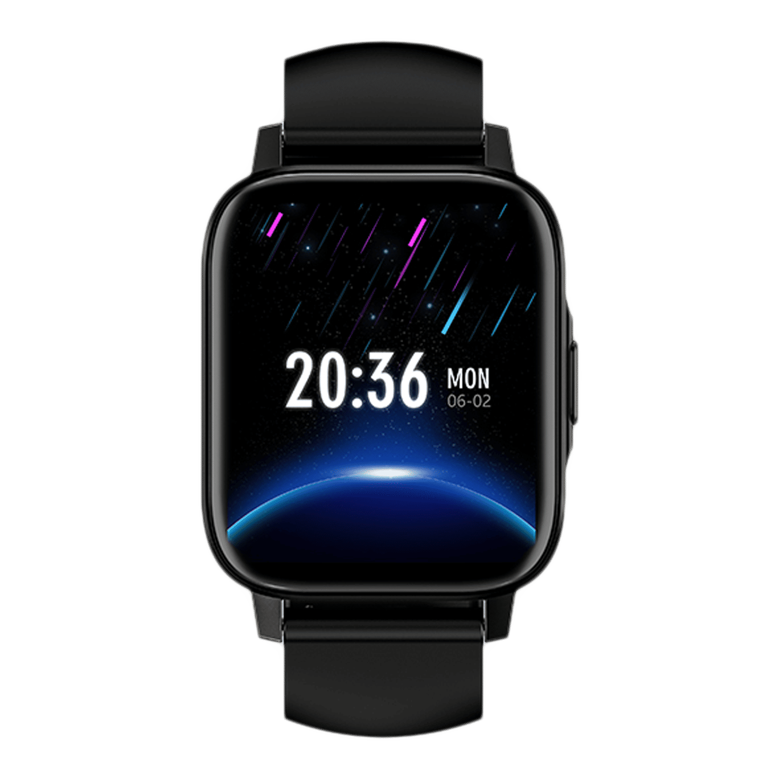 Buy noise Hexa Smartwatch with Bluetooth Calling (49.7mm AMOLED Display,  IP67 Water Resistant, Jet Black Strap) Online - Croma