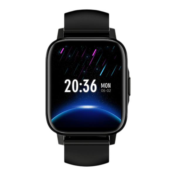 in base Urban Fit X Smartwatch with Activity Tracker (42.9mm LCD Display, IP68 Water Resistant, Black Strap)_1