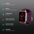 in base Urban Fit X Smartwatch with Activity Tracker (42.9mm LCD Display, IP68 Water Resistant, Violet Strap)_2