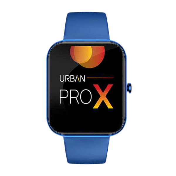 in base Urban PRO X Smartwatch with Bluetooth Calling (45.72mm IPS TFT Display, Water Resistant, Blue Strap)_1