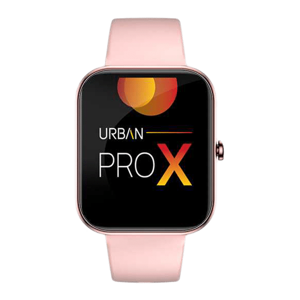 in base Urban PRO X Smartwatch with Bluetooth Calling (45.72mm IPS TFT Display, Water Resistant, Pink Strap)_1