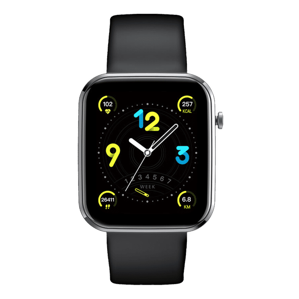 JUST CORSECA Sportivo Smartwatch with Activity Tracker (42.92mm HD LCD Display, IP67 Water Resistant, Black Strap)_1