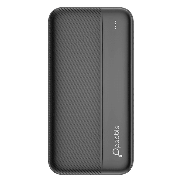 Pebble Volt Max 20000 mAh 12W Fast Charging Power Bank (1 Micro USB Type B, 1 Type C & 2 Type A Ports, Universal Compatibility, Midnight Black)_1