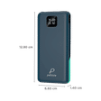 Pebble Ace Pro 10000 mAh 12W Fast Charging Power Bank (1 Micro USB Type B, 1 Type C, 1 Type A & 1 Lightning Ports, Digital LED Indicator, Blue)_2