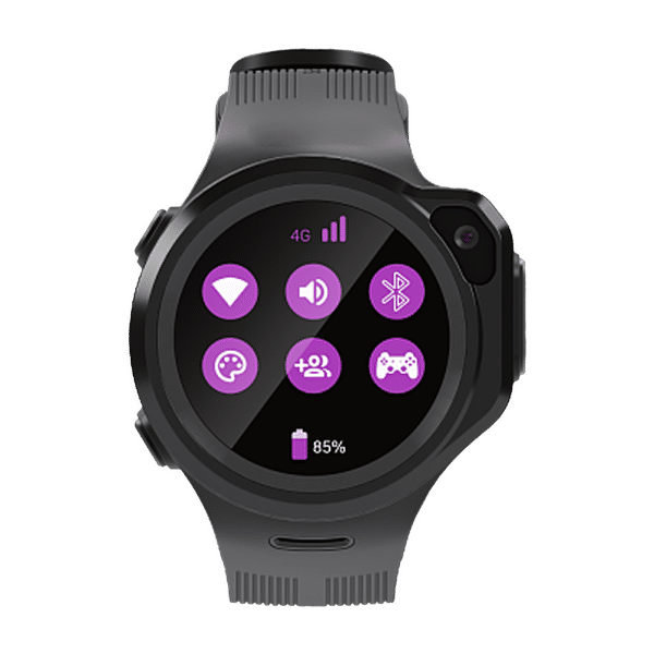 WATCHOUT Next-Gen Smartwatch with GPS (33.02mm Display, Water Resistant, Space Grey Strap)_1