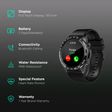 pTron Force X11s Smartwatch with Bluetooth Calling (33mm Full Touch Digital Display, IP68 Waterproof, Black Strap)_2