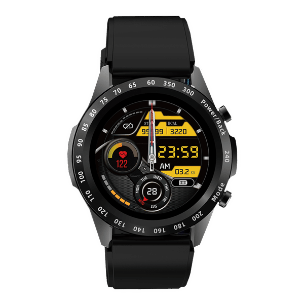 pTron Force X11s Smartwatch with Bluetooth Calling (33mm Full Touch Digital Display, IP68 Waterproof, Black Strap)_1