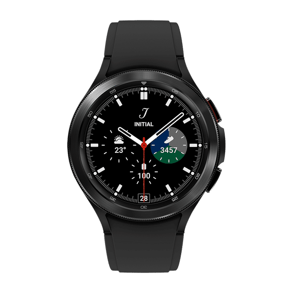 SAMSUNG Galaxy Watch4 Classic Smartwatch with Activity Tracker (46mm Super AMOLED Display, Water Resistant, Black Strap)_1