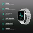 STYX NYX Smartwatch with Activity Tracker (43.1mm HD Display, IP67 Water Resistant, Cloud Grey Strap)_2