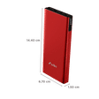 URBN 10000 mAh 12W Fast Charging Power Bank (1 Micro USB Type B, 1 Type C & 2 Type A Ports, Ultra Slim Metal Body, BIS Certified, Red)_2