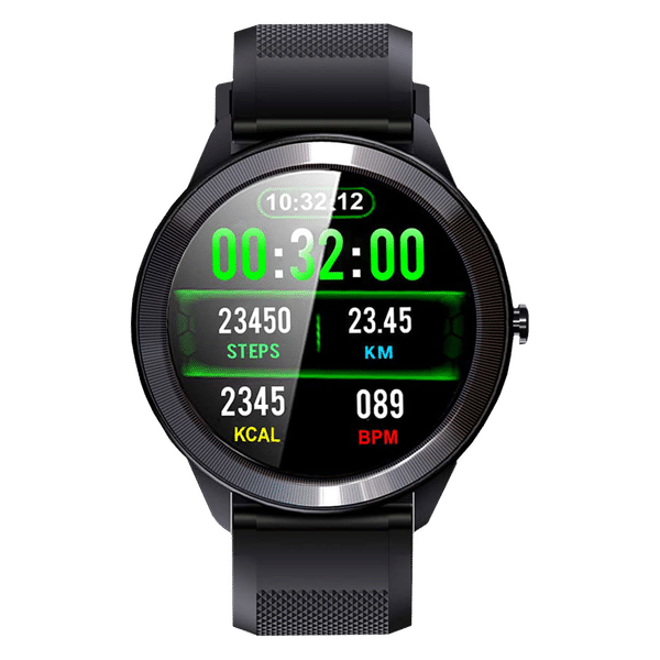 maxima Max Pro X4 Smartwatch with Activity Tracker (33.02mm IPS TFT Display, IP68 Water Resistant, Blue Strap)_1
