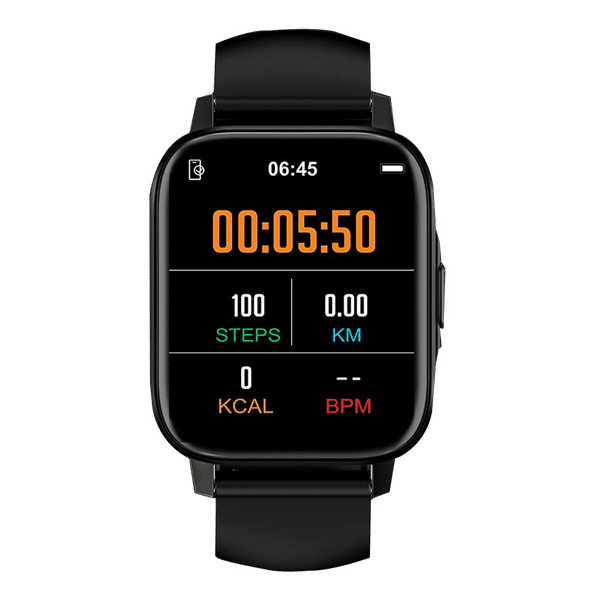 maxima Max Pro X5 Smartwatch with Activity Tracker (43mm Color IPS Display, IP68 Water Resistant, Black Strap)_1