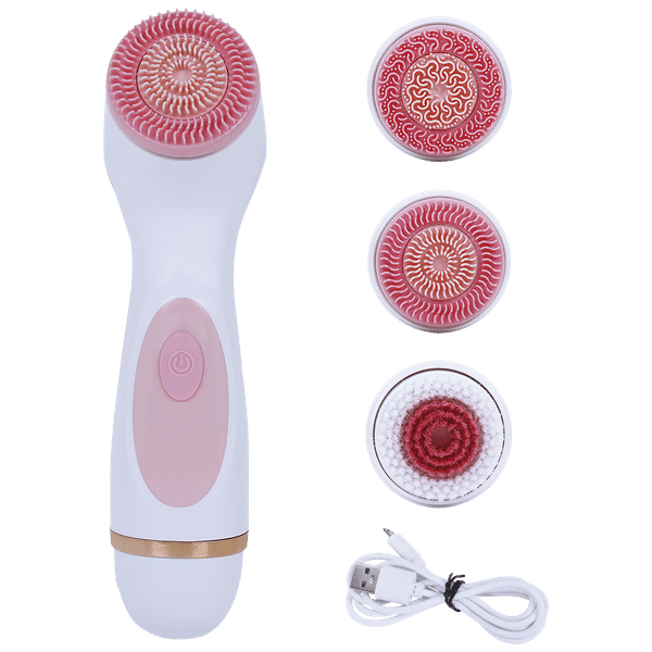 Carlton London Face Cleanser (360 Degree Rotating Head, CLSHCF901SSCFC, White/Pink)_1