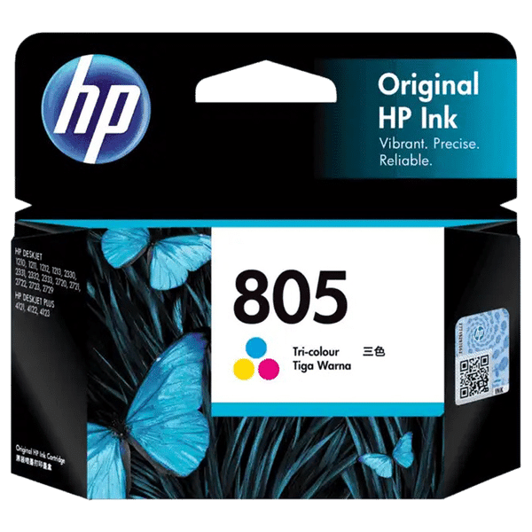 HP 805 High Yield Tri-color Original Ink Cartridge (3YM72AA, Blue, Yellow & Pink)_1