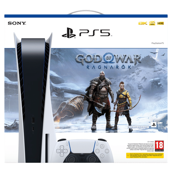 SONY Playstation 5 825GB SSD (50668690, White) with God Of War Ragnarok Bundle_1