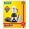 BOSS Combo Pack Mixer Grinder, Dry Iron & Sandwich Toaster (3 in 1, B909)_4