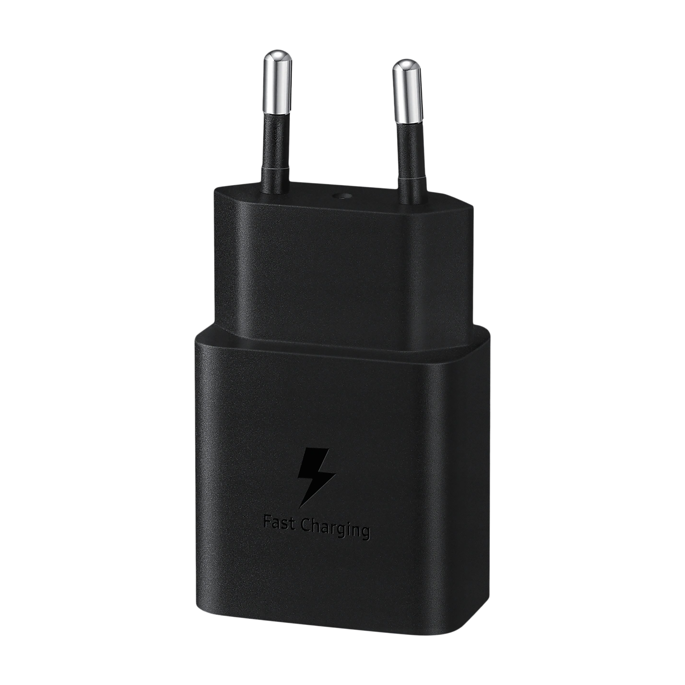 SAMSUNG 15W Type C Fast Charger (Adapter Only, Short-Circuit Protection, Black)