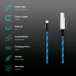 Macmerise Illume Type A to Type C 3.3 Feet (1M) Cable (LED Light Flow, Blue)_2