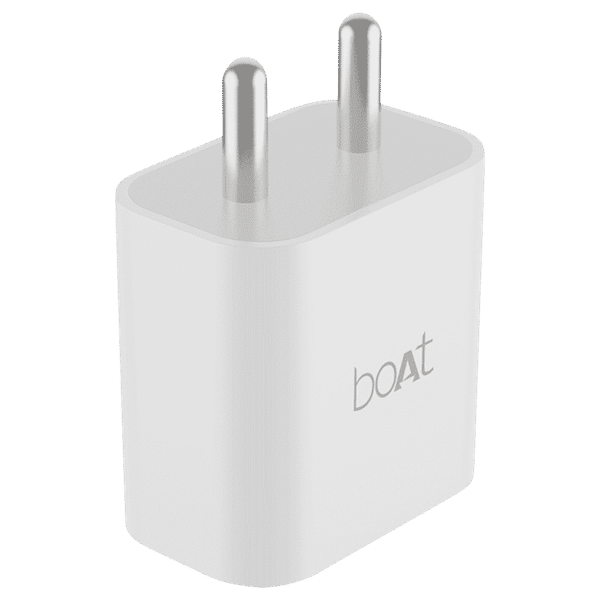 boAt WCD 20W Type C Fast Charger (Adapter Only, Smart IC Protection, White)_1