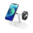 Unigen Magtec 300 15W 3-in-1 Wireless Charger for iPhone 14, 13, 13 Pro, 13 Pro Max, 12, 12 Pro, 12 Mini, 12 Pro Max/iWatch 2, 3, 4, 5, 6, 7, 8 & AirPods (Qi Compatible, White)_1