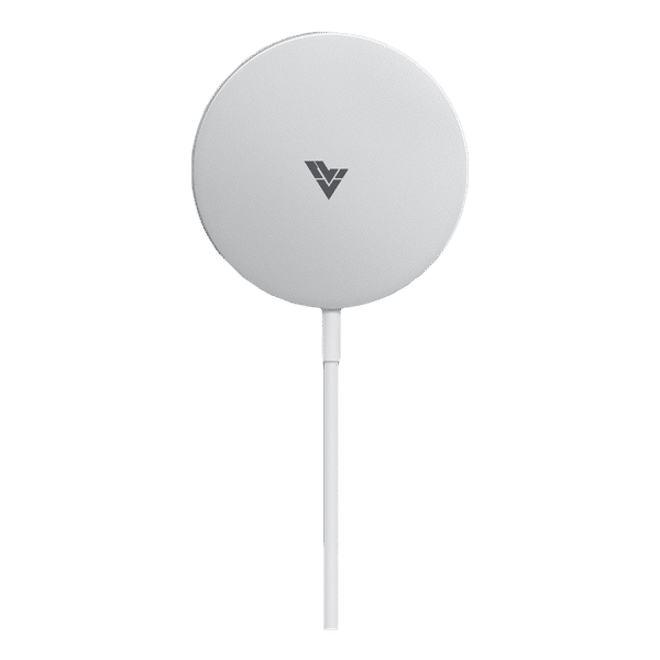 Vaku MagPro 15W Wireless Charger for iOS, Android, Earbuds (Qi Compatible, White)_1