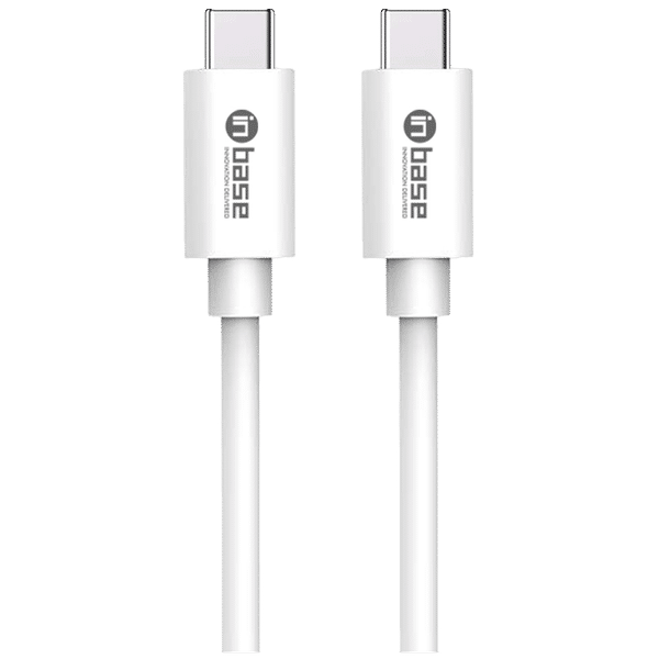 Inbase Type C to Type C 4.9 Feet (1.5M) Cable (Pure Copper Core, White)_1