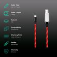 Macmerise Illume Type A to Micro USB 3.3 Feet (1M) Cable (LED Light Flow, Red)_2