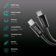 Sortd Type C to Type C 6.6 Feet (2M) Cable (In-Build Smart E Marker Chip, Black)_2