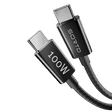 Sortd Type C to Type C 6.6 Feet (2M) Cable (In-Build Smart E Marker Chip, Black)_1