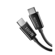 Sortd Type C to Type C 3.3 Feet (1M) Cable (In-Build Smart E Marker Chip, Black)_1
