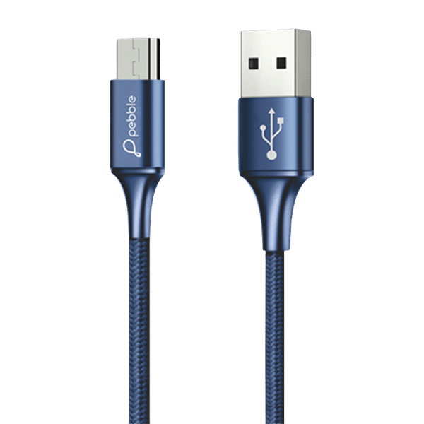 Pebble Type A to Micro USB 3.3 Feet (1M) Cable (Sync and Charge, Blue)_1