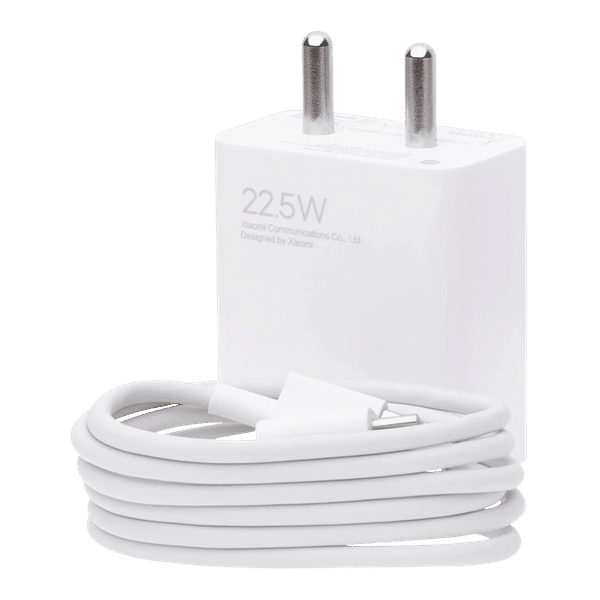 Xiaomi 22.5W Type A Fast Charger (Type A to Type C Cable, Qualcomm Quick Charge 3.0, White)_1